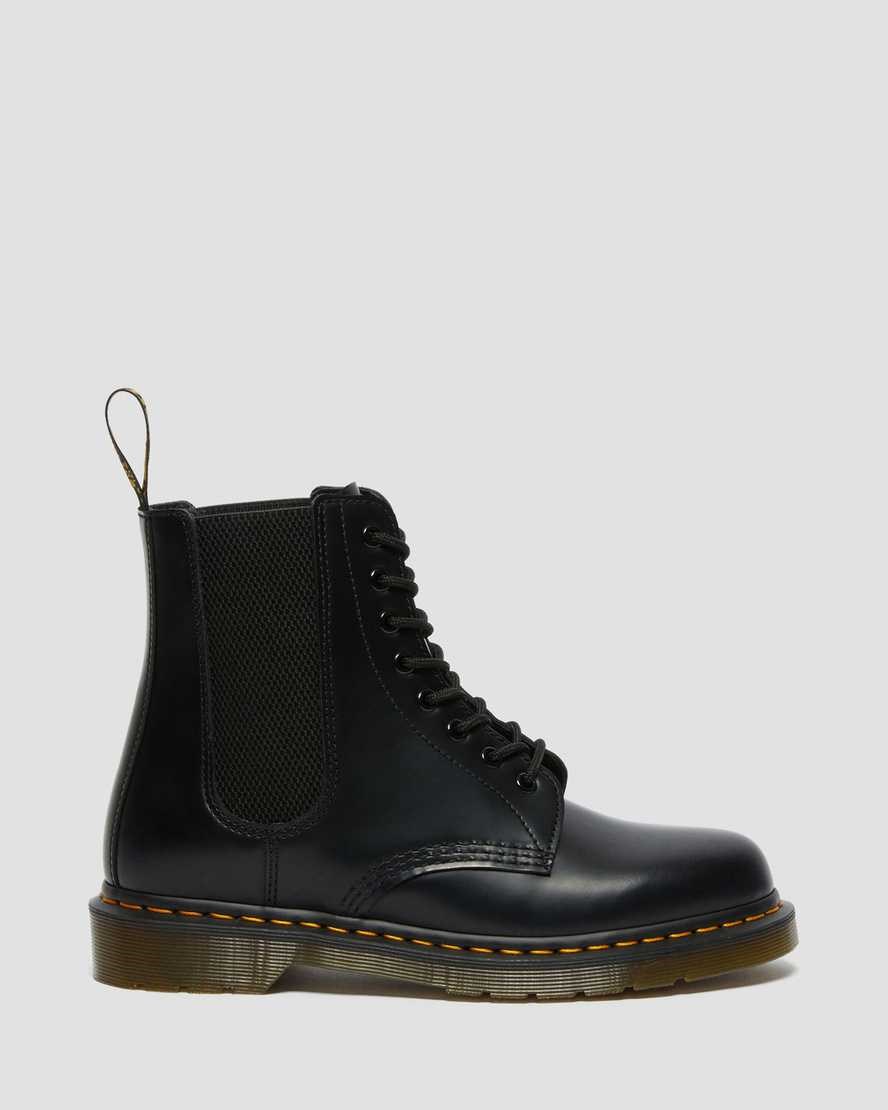 Dr Martens 1460 Harper Smooth Leather Women's Lace Up Boots Black Smooth Leather | WRINZK604