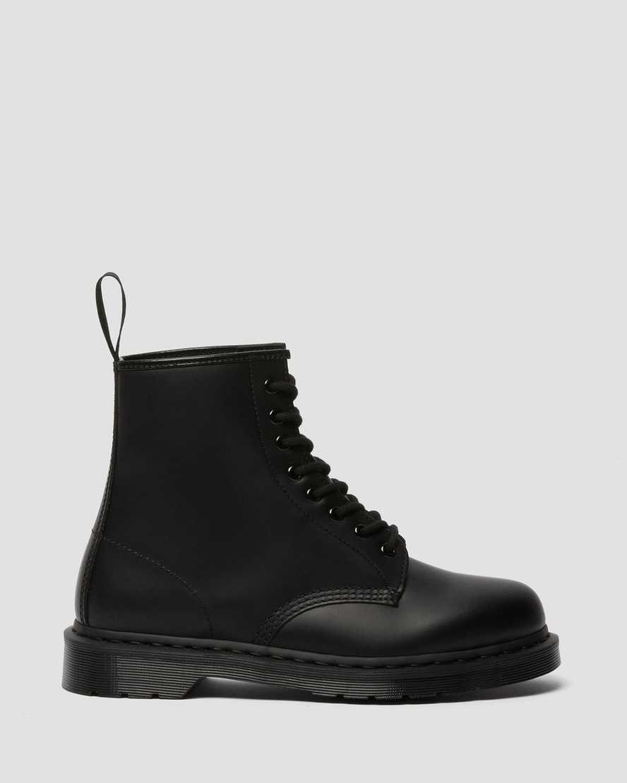 Dr Martens 1460 Mono Smooth Leather Men's Ankle Boots Black Smooth Leather | SOQELM149