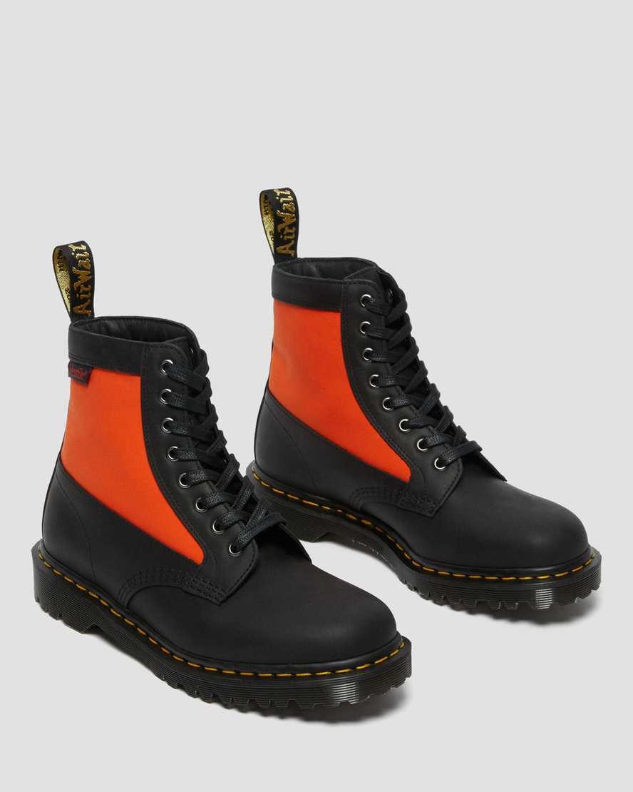 Dr Martens 1460 Panel Made in England Leather Women's Ankle Boots Black Dockyard | AGFEIQ962