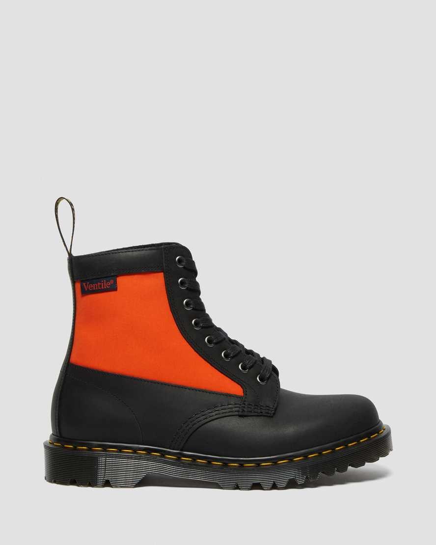 Dr Martens 1460 Panel Made in England Leather Women's Ankle Boots Black Dockyard | AGFEIQ962