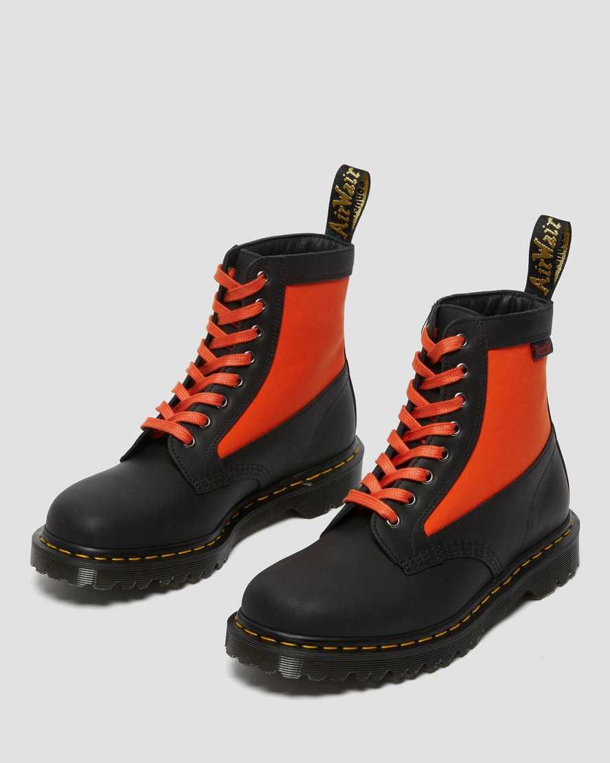 Dr Martens 1460 Panel Made in England Leather Men's Lace Up Boots Black Dockyard | BUPIYX520