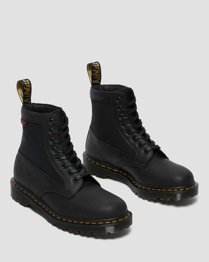 Dr Martens 1460 Panel Made in England Leather Women's Ankle Boots Black Dockyard | HOATWN432