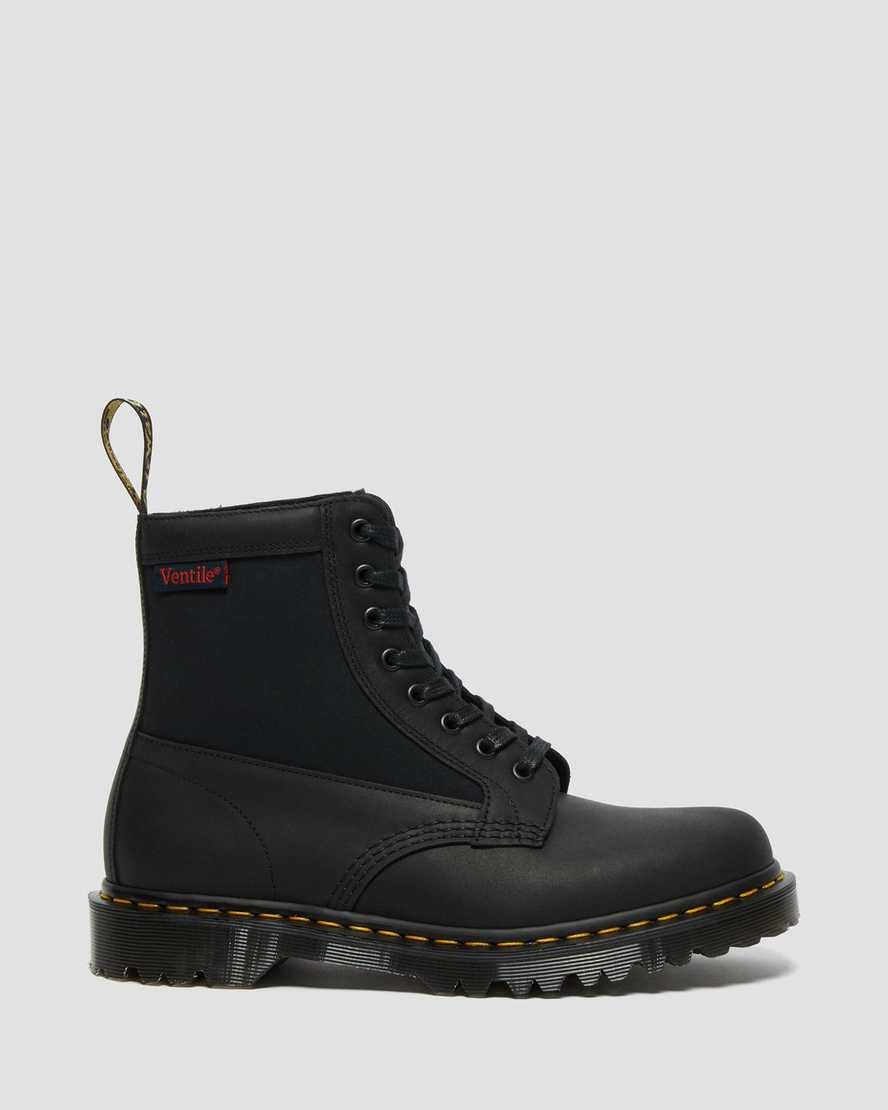 Dr Martens 1460 Panel Made in England Leather Women's Ankle Boots Black Dockyard | HOATWN432