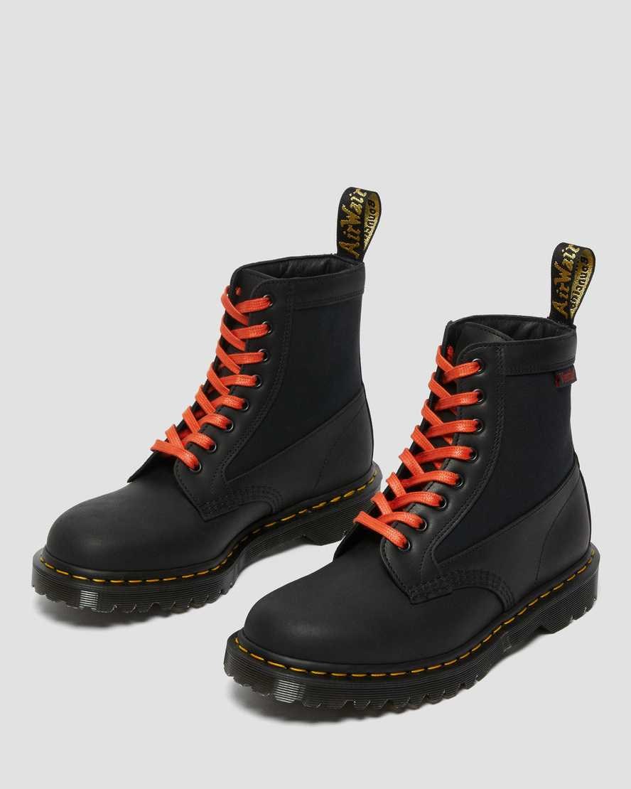 Dr Martens 1460 Panel Made in England Leather Women's Ankle Boots Black Dockyard | HOATWN432