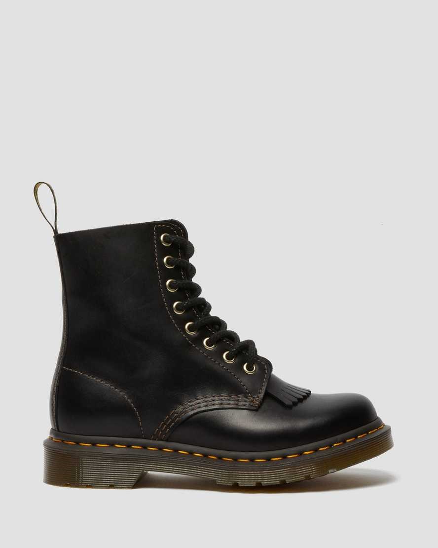 Dr Martens 1460 Pascal Abruzzo Leather Women's Ankle Boots Black Abruzzo Wp | EROPLI087