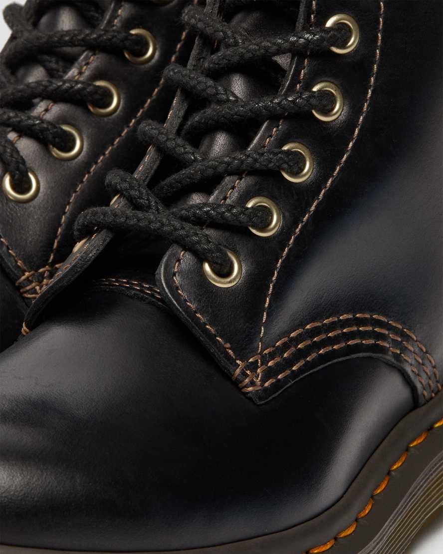 Dr Martens 1460 Pascal Abruzzo Leather Women's Lace Up Boots Black Abruzzo Wp | PBXTFJ581