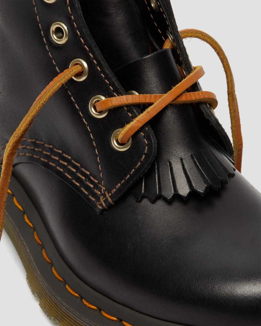 Dr Martens 1460 Pascal Abruzzo Leather Women's Lace Up Boots Black Abruzzo Wp | PBXTFJ581