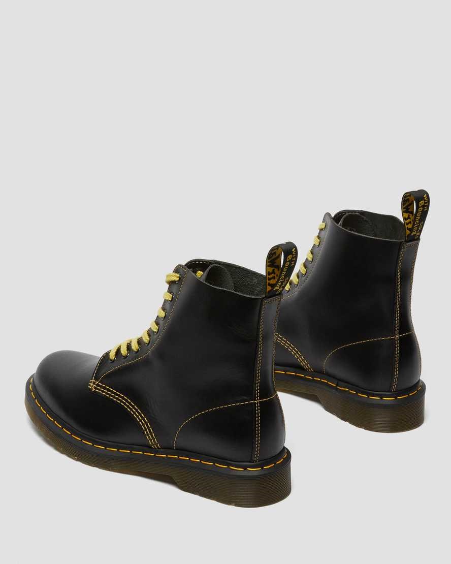 Dr Martens 1460 Pascal Atlas Leather Men's Lace Up Boots Dark Grey Atlas | MCVLYS580