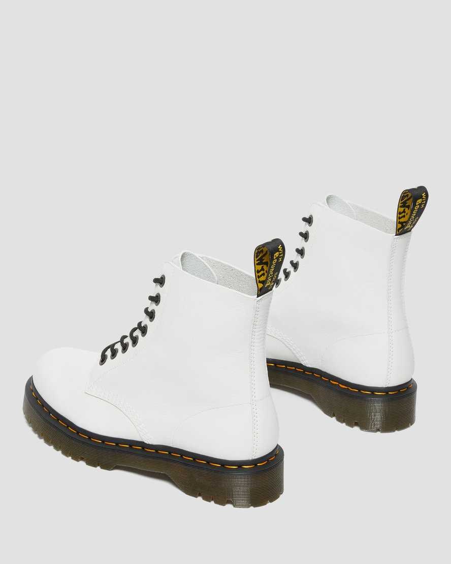 Dr Martens 1460 Pascal Bex Pisa Leather Men's Lace Up Boots White Pisa | KOVAGW213