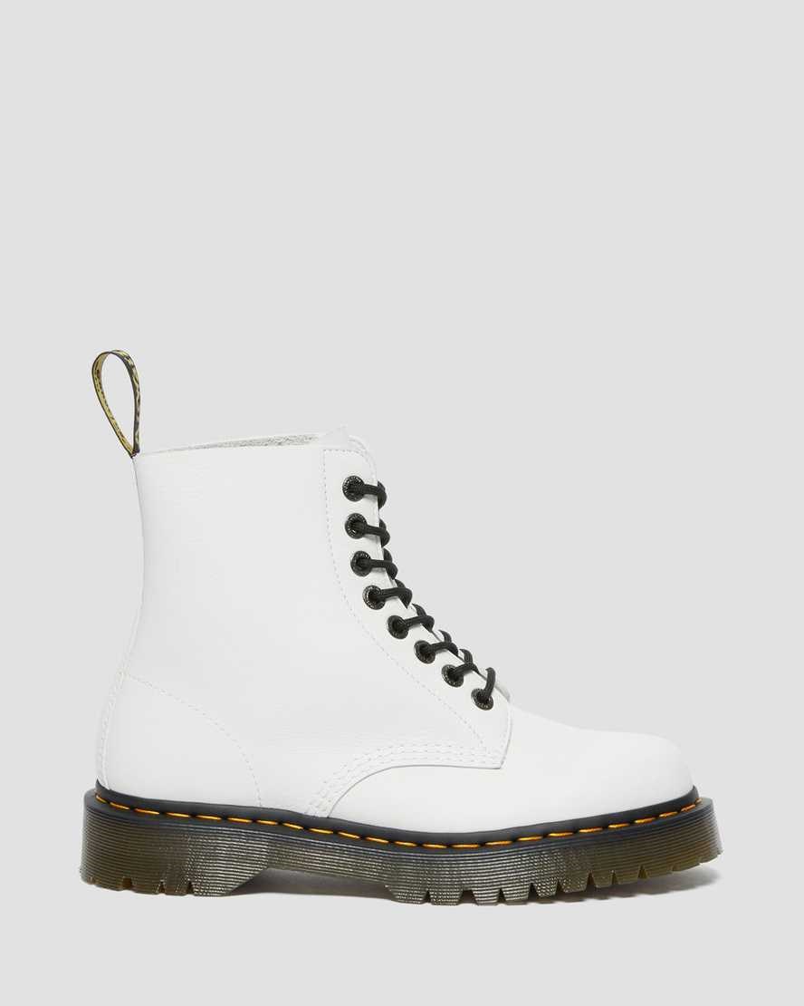 Dr Martens 1460 Pascal Bex Pisa Leather Men's Lace Up Boots White Pisa | KOVAGW213