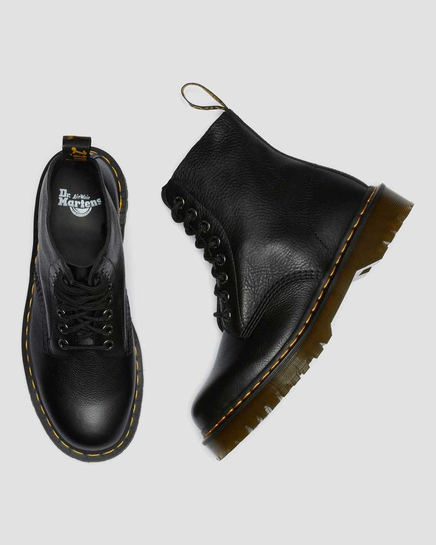 Dr Martens 1460 Pascal Bex Pisa Leather Men's Lace Up Boots Black Pisa | MBUANV523