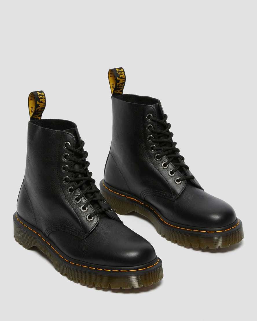 Dr Martens 1460 Pascal Bex Pisa Leather Men's Lace Up Boots Black Pisa | MBUANV523