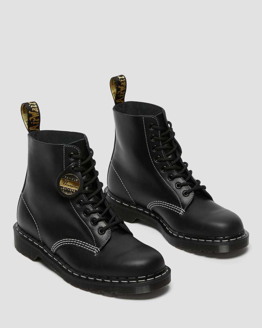 Dr Martens 1460 Pascal Made in England Cavalier Leather Men's Ankle Boots Black Cavalier | FBDUXW687