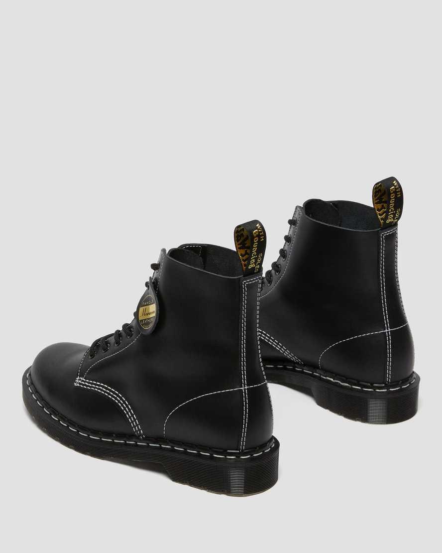 Dr Martens 1460 Pascal Made in England Cavalier Leather Men's Ankle Boots Black Cavalier | FBDUXW687