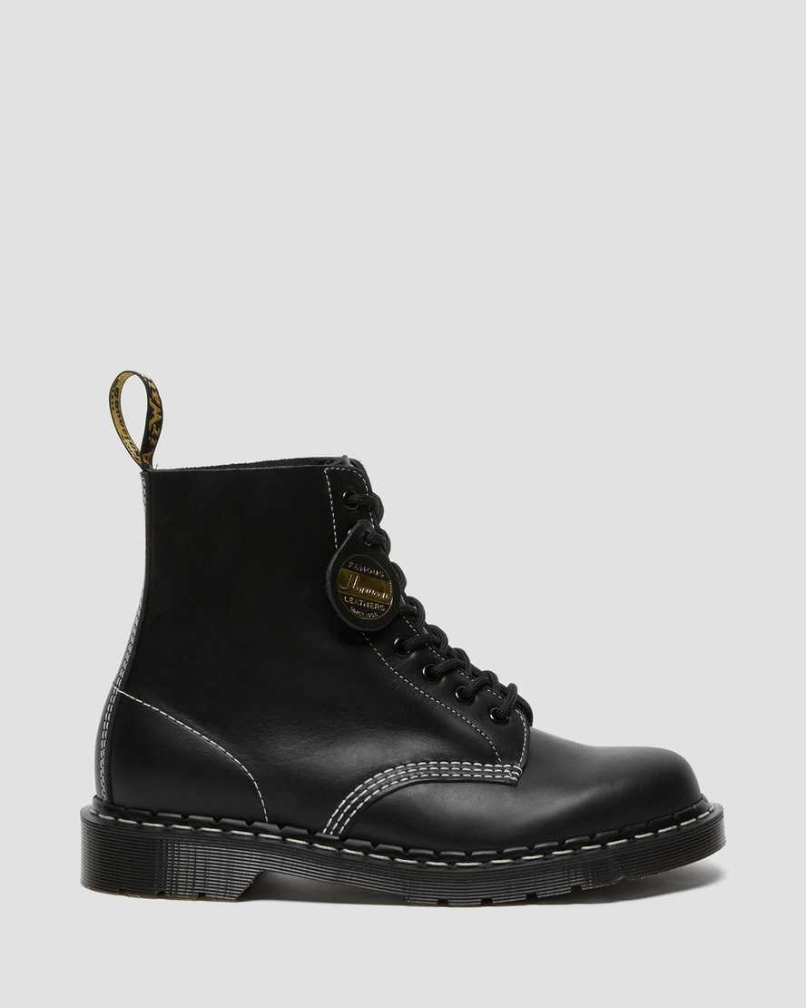 Dr Martens 1460 Pascal Made in England Cavalier Leather Men's Ankle Boots Black Cavalier | FBDUXW687