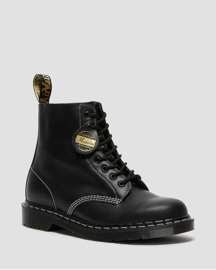 Dr Martens 1460 Pascal Made in England Cavalier Leather Men\'s Ankle Boots Black Cavalier | FBDUXW687