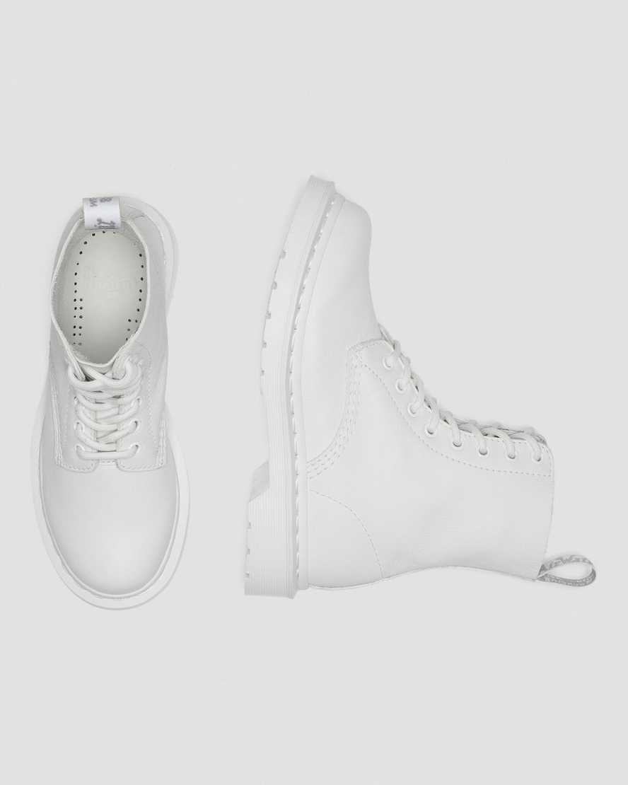 Dr Martens 1460 Pascal Mono Women's Ankle Boots White Virginia | HBFWVM941