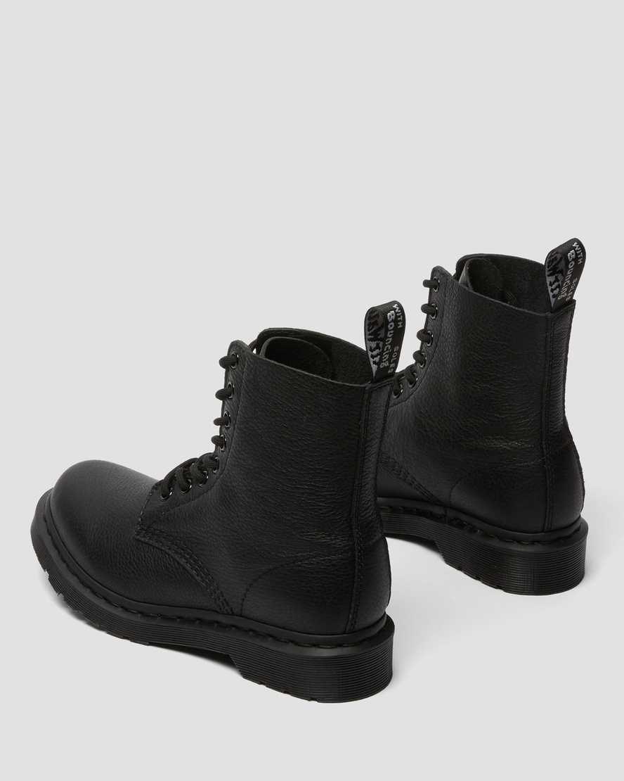 Dr Martens 1460 Pascal Mono Women's Ankle Boots Black Virginia | NQOFZT061