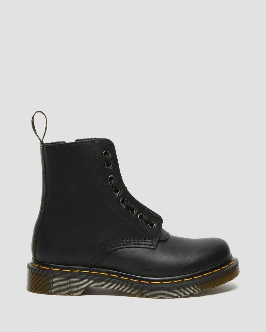 Dr Martens 1460 Pascal Nappa Women's Lace Up Boots Black Nappa | IOBYQR947