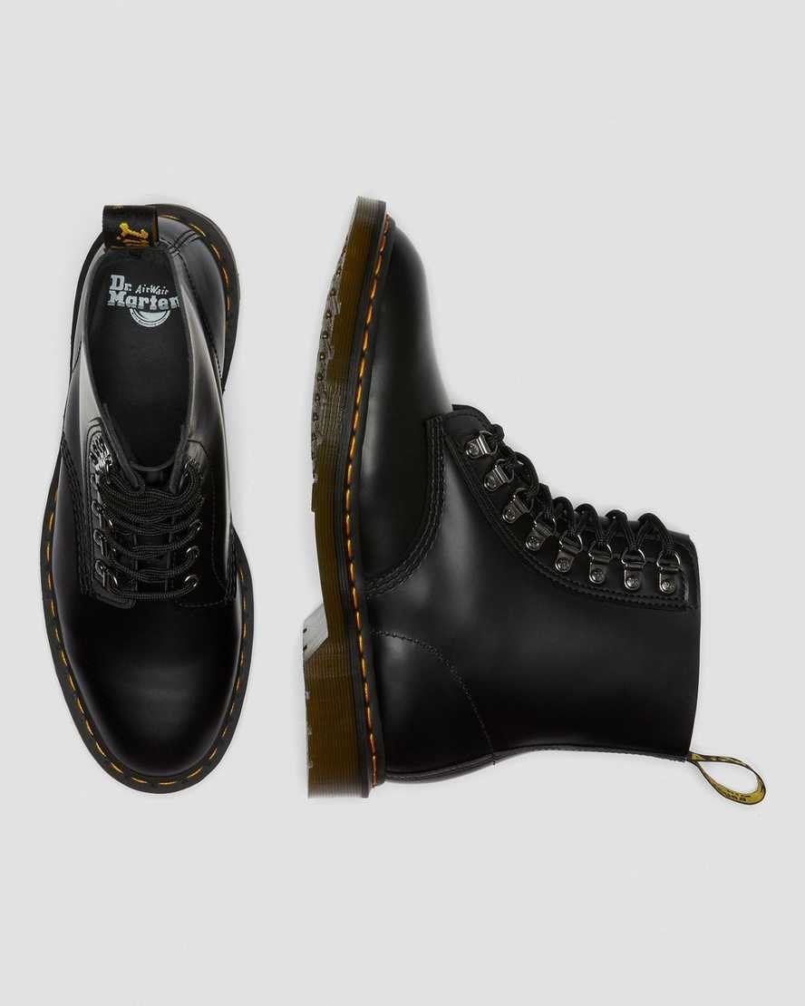 Dr Martens 1460 Pascal Verso Smooth Leather Women's Ankle Boots Black Smooth Leather | AQEVOM285