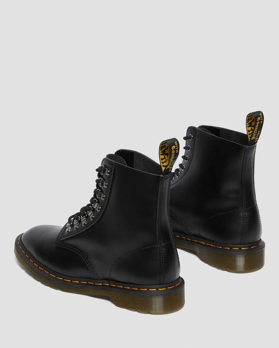 Dr Martens 1460 Pascal Verso Smooth Leather Men's Ankle Boots Black Smooth Leather | NGHIPO914