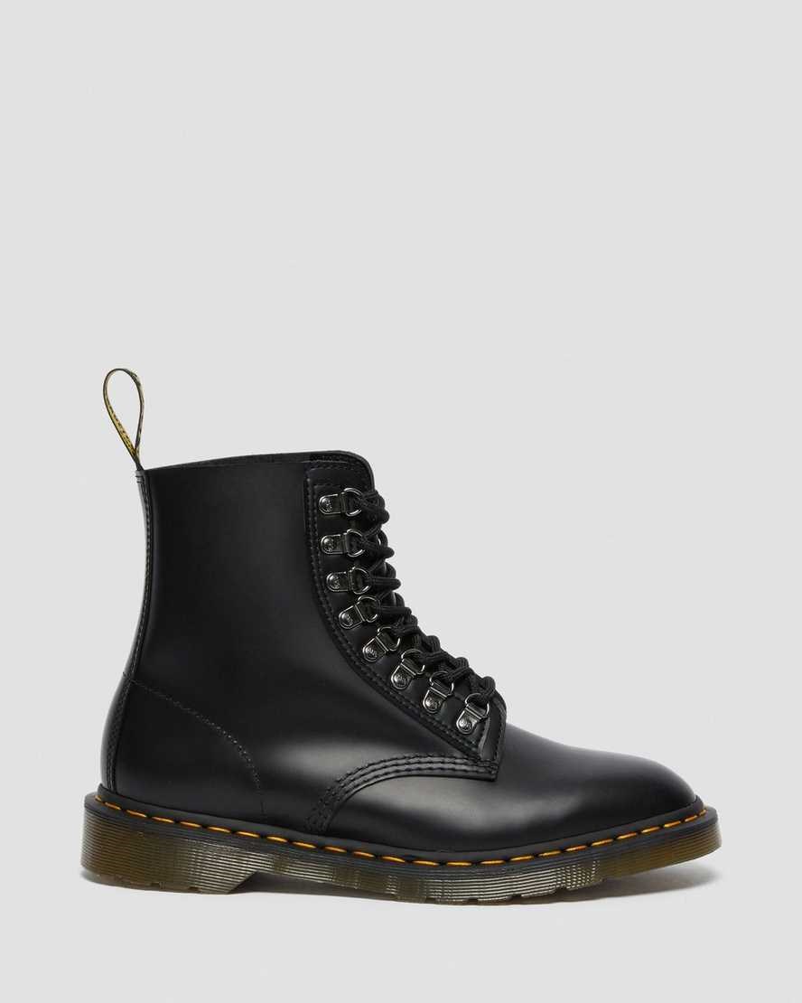 Dr Martens 1460 Pascal Verso Smooth Leather Men's Ankle Boots Black Smooth Leather | NGHIPO914