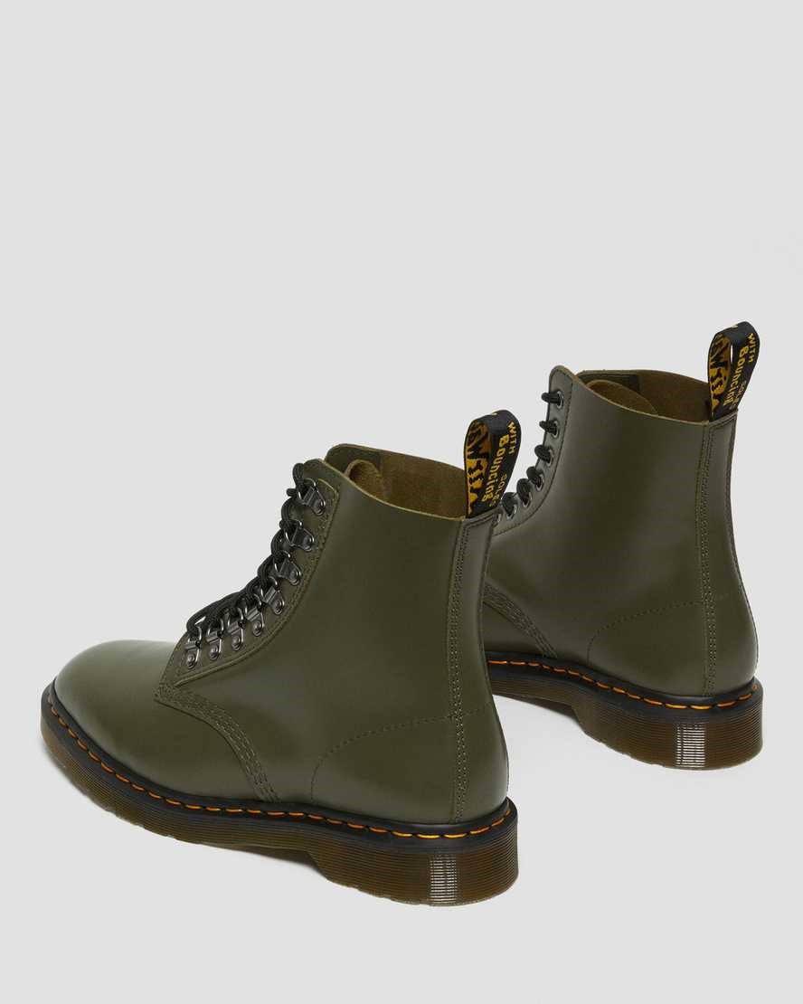 Dr Martens 1460 Pascal Verso Smooth Leather Women's Ankle Boots Green Smooth Leather | XKDECW263