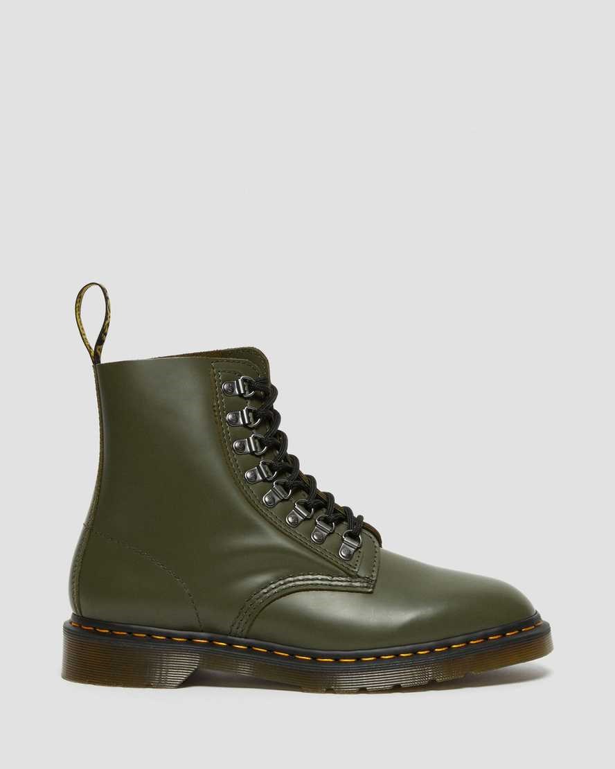 Dr Martens 1460 Pascal Verso Smooth Leather Women's Ankle Boots Green Smooth Leather | XKDECW263