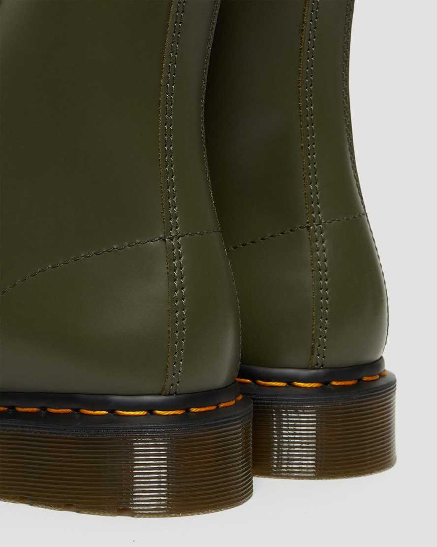 Dr Martens 1460 Pascal Verso Smooth Leather Women's Ankle Boots Green Smooth Leather | XKDECW263