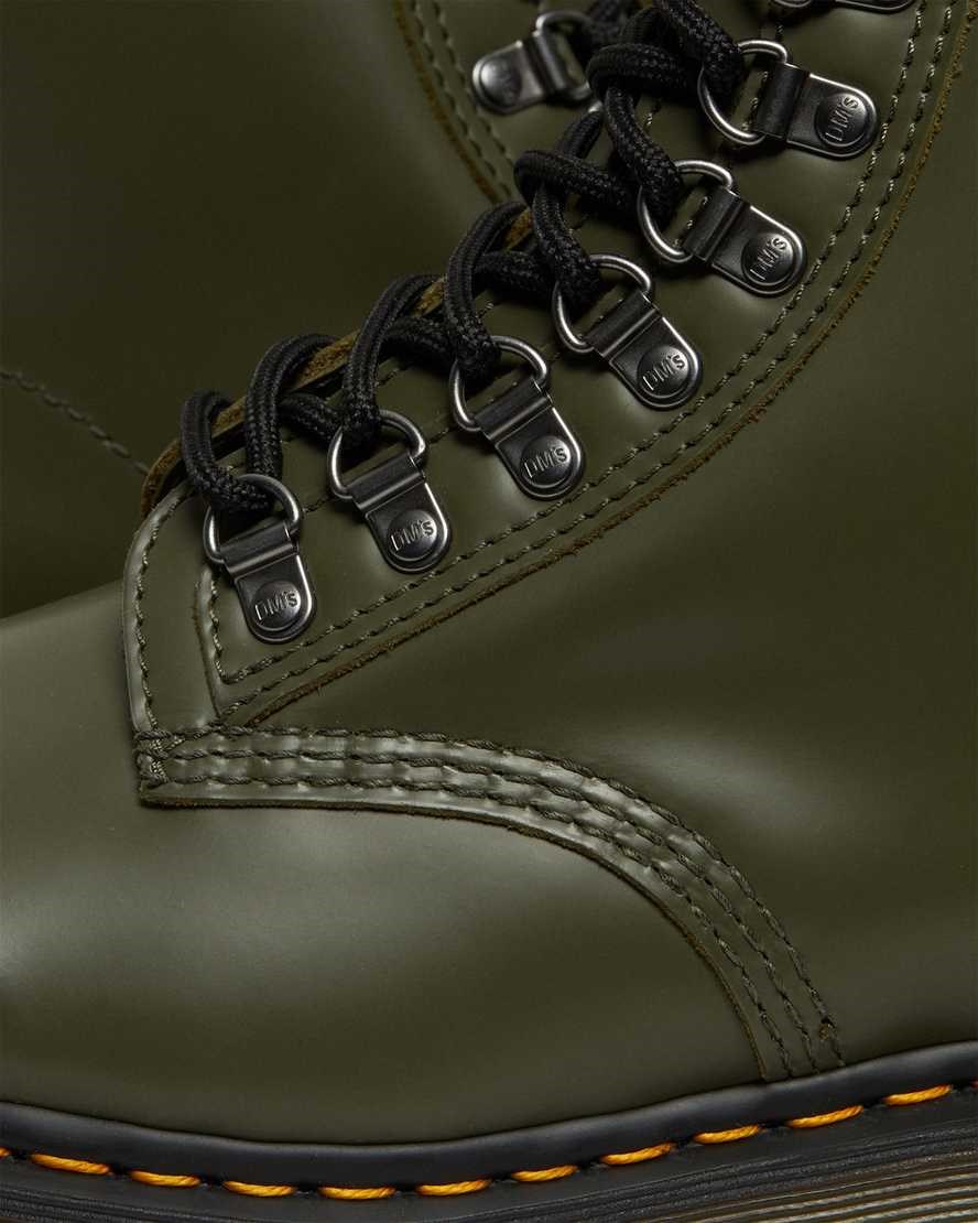 Dr Martens 1460 Pascal Verso Smooth Leather Women's Ankle Boots Green Smooth Leather | XKDECW263