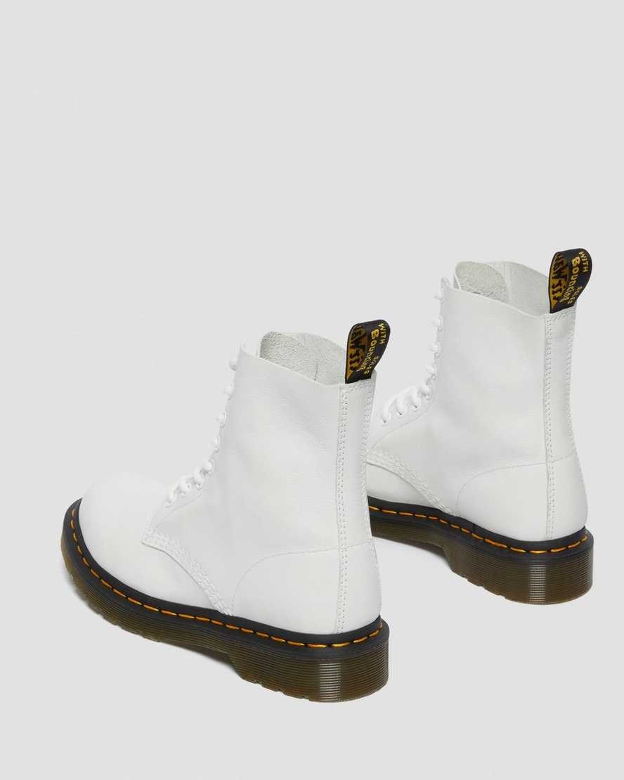 Dr Martens 1460 Pascal Virginia Leather Women's Ankle Boots White Virginia | MVXQLR123