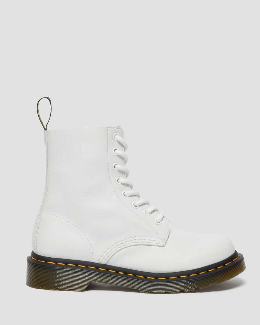 Dr Martens 1460 Pascal Virginia Leather Women's Ankle Boots White Virginia | MVXQLR123