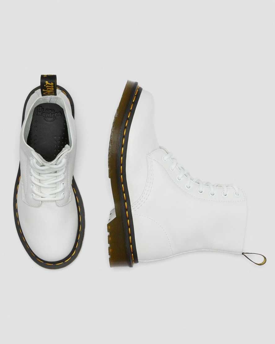 Dr Martens 1460 Pascal Virginia Leather Women's Lace Up Boots White Virginia | QTOXRG641