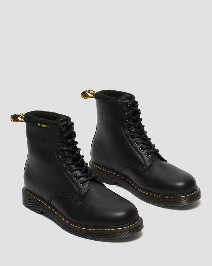 Dr Martens 1460 Pascal Warmwair Leather Women's Lace Up Boots Black Valor Wp | EMUIHF694