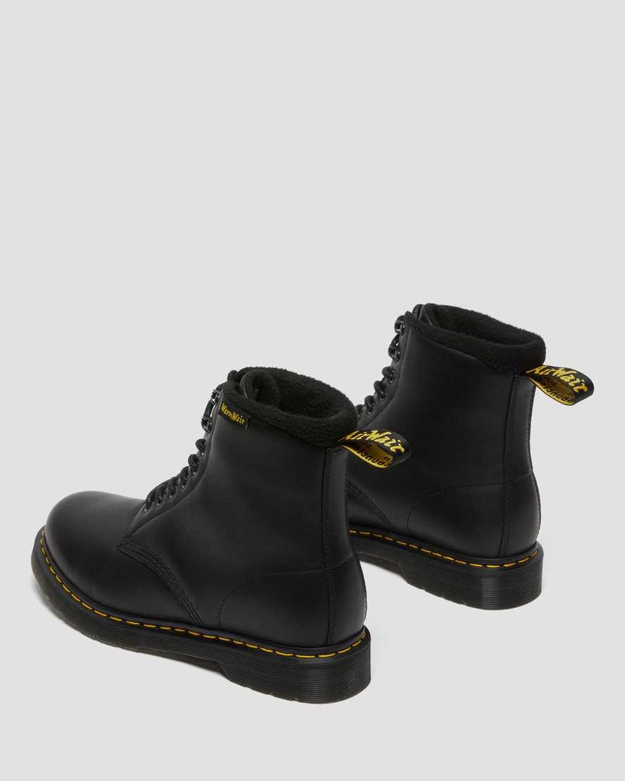 Dr Martens 1460 Pascal Warmwair Leather Women's Lace Up Boots Black Valor Wp | EMUIHF694