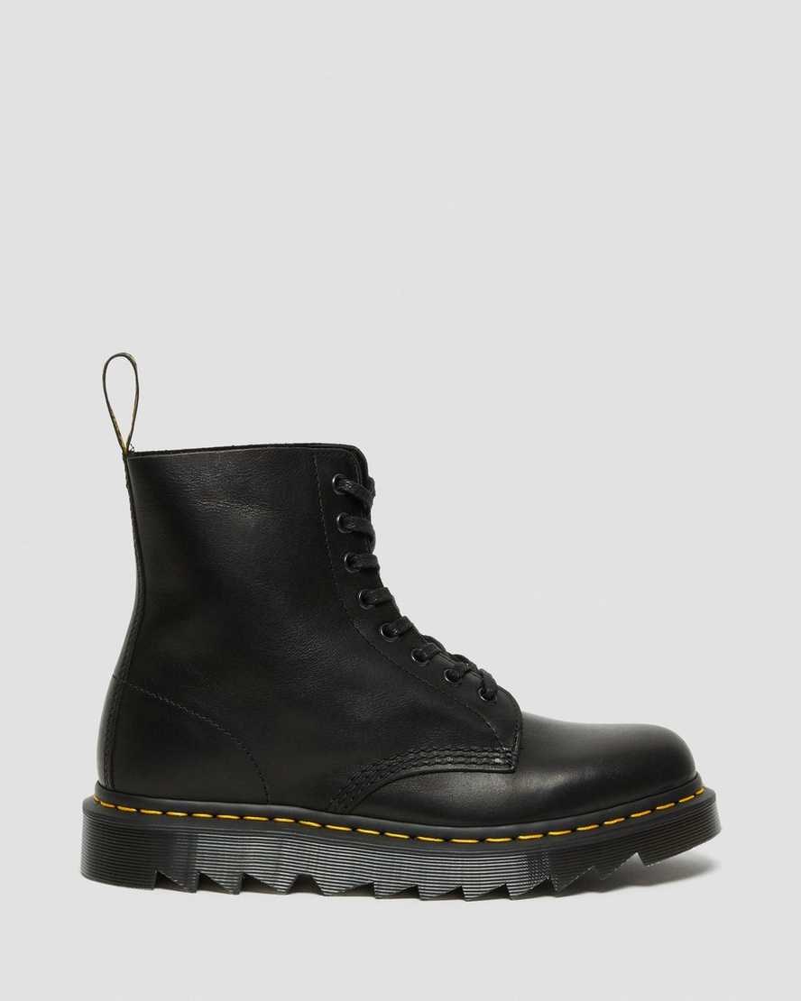 Dr Martens 1460 Pascal Ziggy Leather Men's Ankle Boots Black Luxor | KZPYMD106