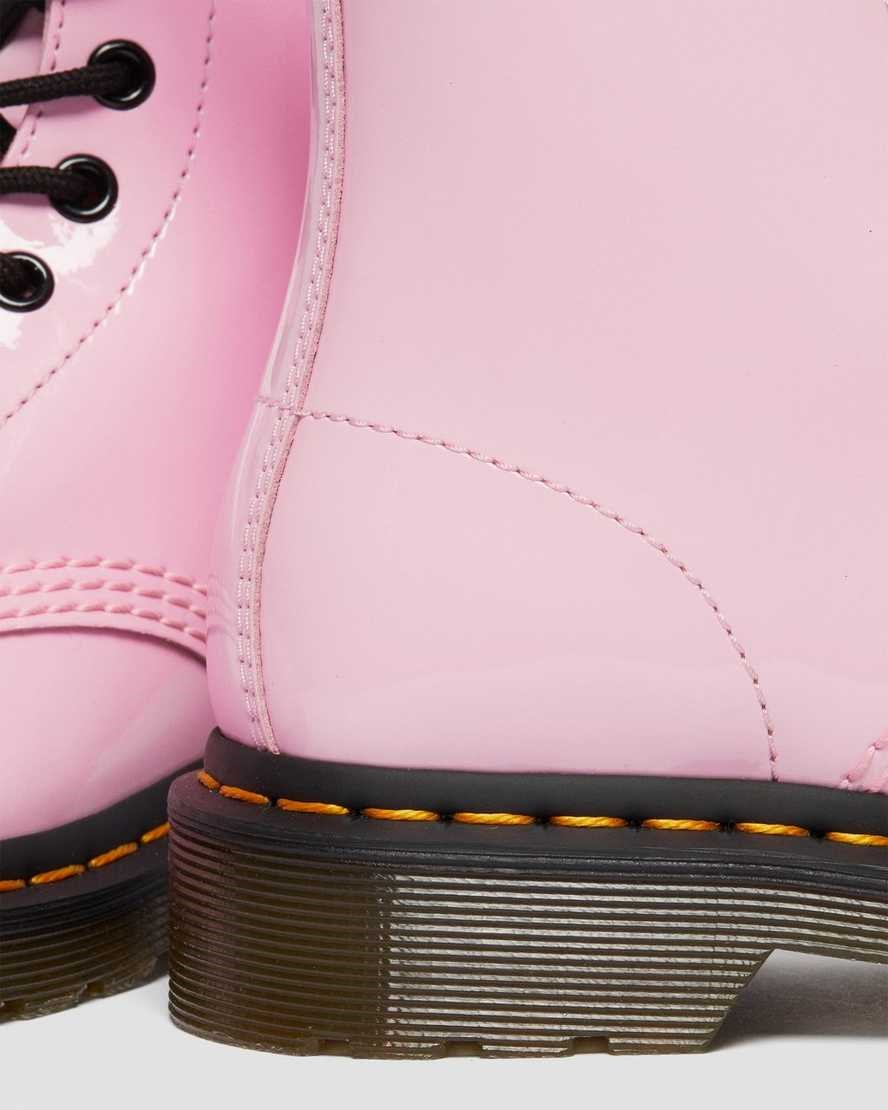 Dr Martens 1460 Patent Leather Women's Lace Up Boots Pale Pink Patent Lamper | OIKBUW967