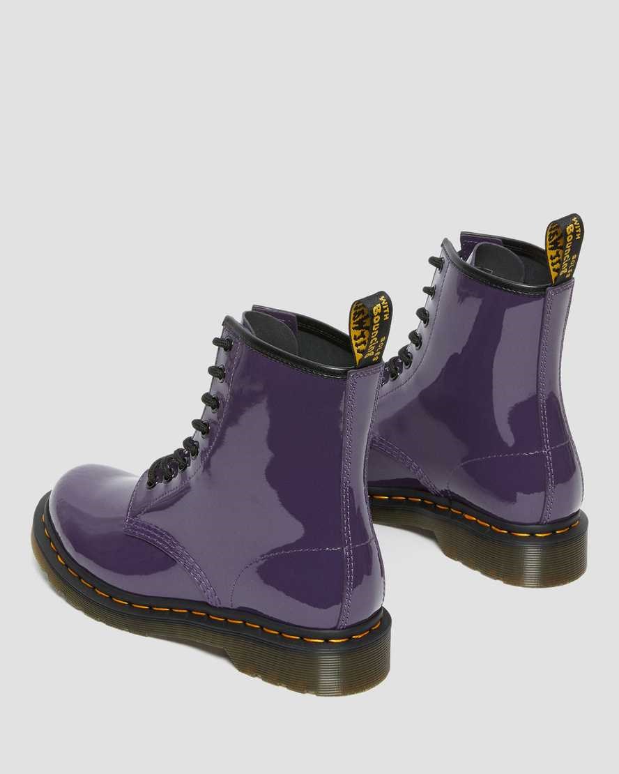 Dr Martens 1460 Patent Leather Women's Patent Boots Blackcurrant Patent Lamper | UXDSFC943