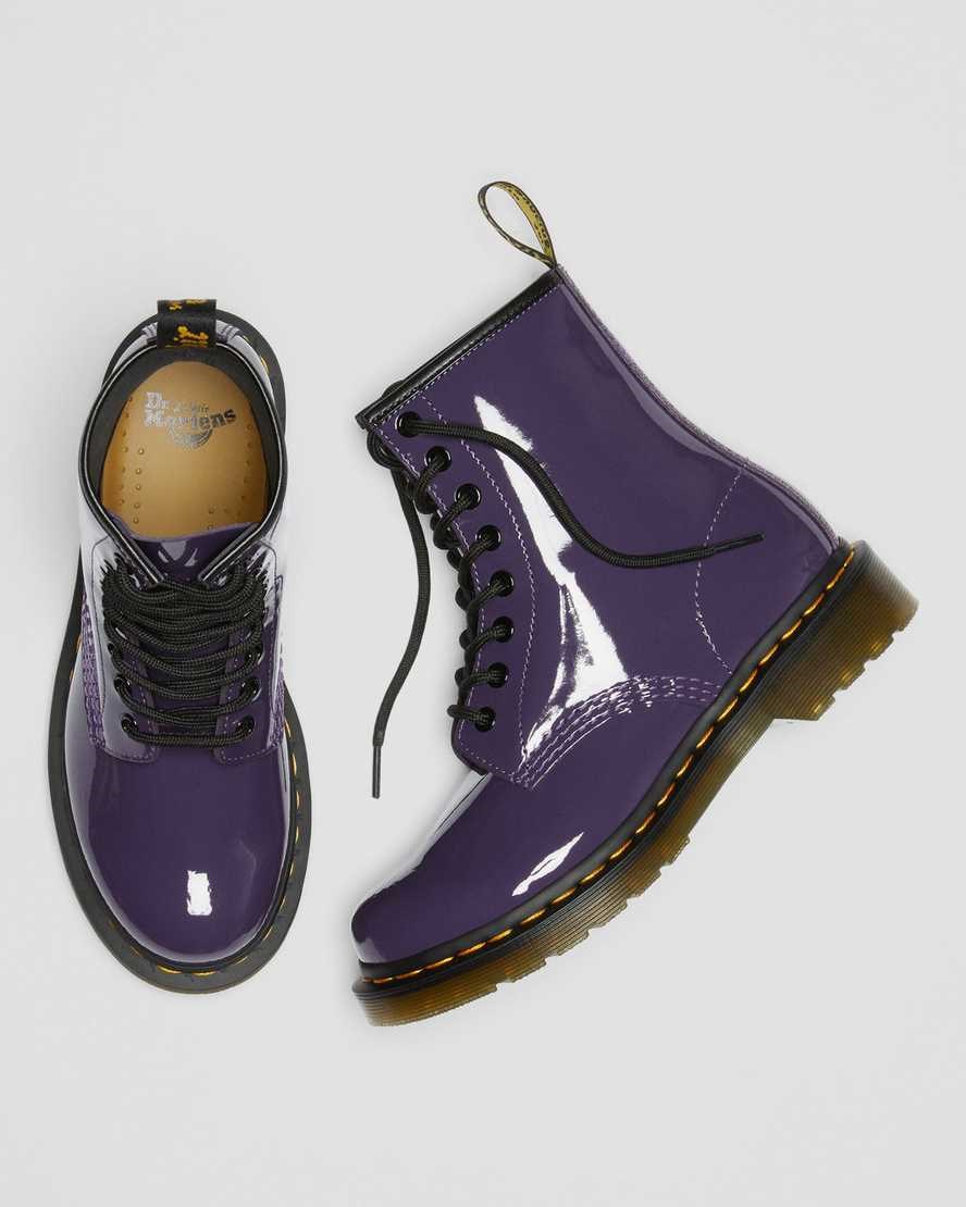 Dr Martens 1460 Patent Leather Women's Patent Boots Blackcurrant Patent Lamper | UXDSFC943