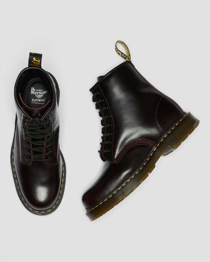 Dr Martens 1460 Slip Resistant Atlas Leather Women's Ankle Boots Oxblood Atlas | OBFWKD237