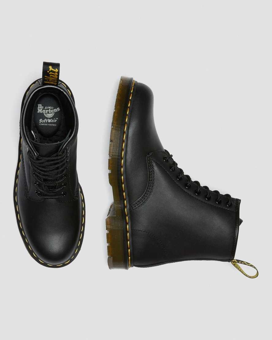 Dr Martens 1460 Slip Resistant Leather Men's Lace Up Boots Black Industrial Full Grain | ZWJUNI791