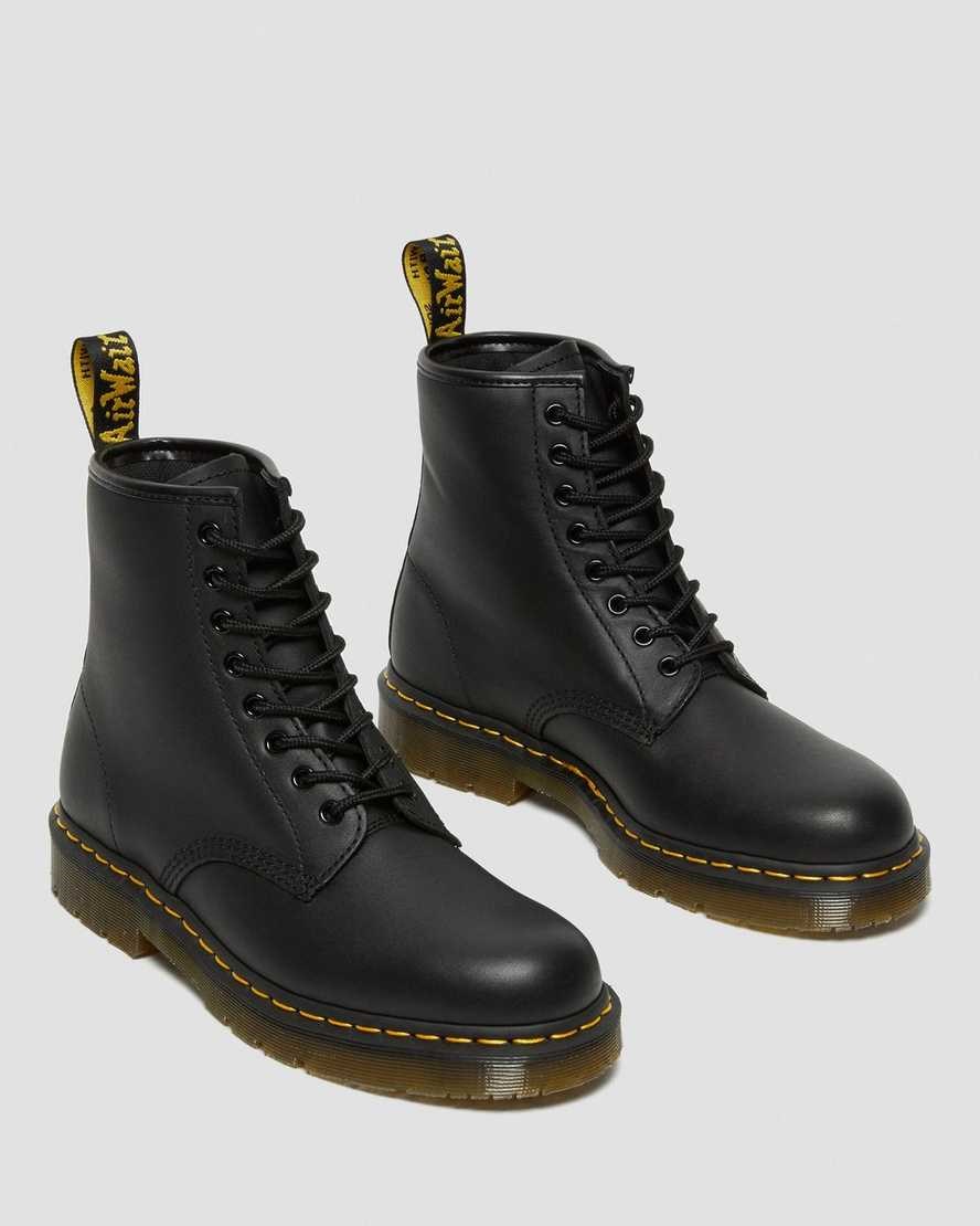 Dr Martens 1460 Slip Resistant Leather Men's Lace Up Boots Black Industrial Full Grain | ZWJUNI791