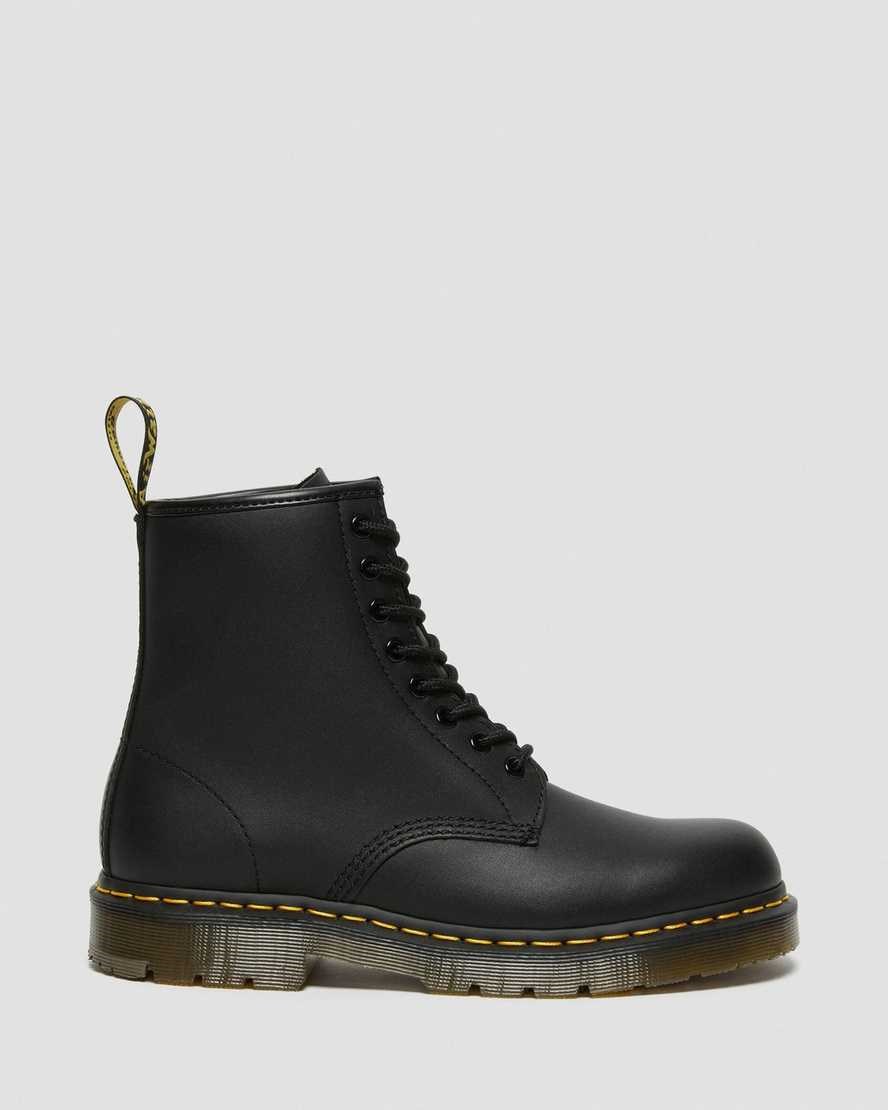 Dr Martens 1460 Slip Resistant Leather Men's Lace Up Boots Black Industrial Full Grain | ZWJUNI791