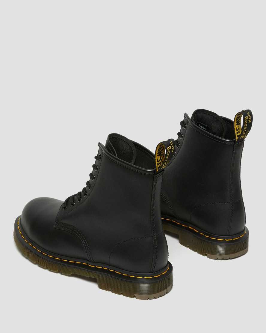 Dr Martens 1460 Slip Resistant Steel Toe Women's Lace Up Boots Black Industrial Full Grain | ZTILEM624