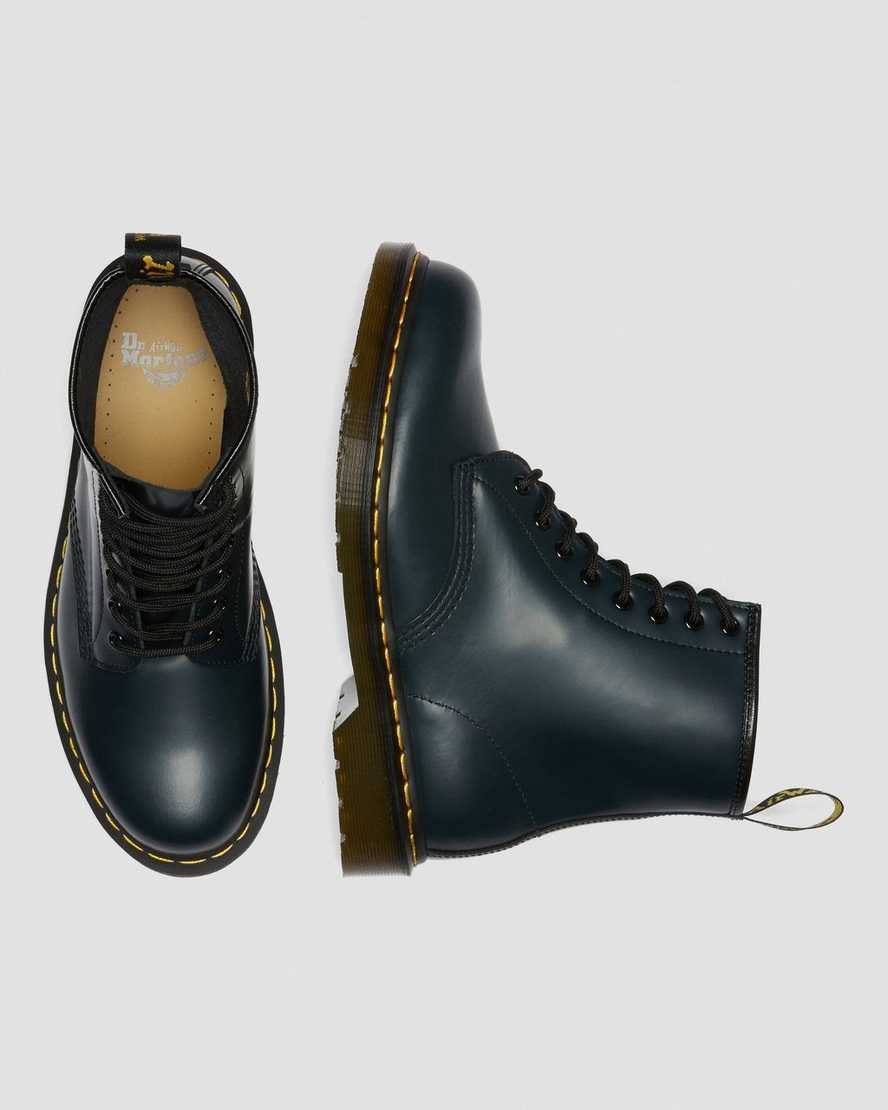 Dr Martens 1460 Smooth Leather Men's Ankle Boots Navy Smooth Leather | EAZUXC873