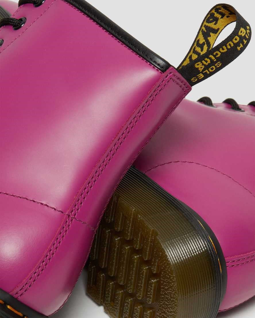 Dr Martens 1460 Smooth Leather Men's Ankle Boots Pink Smooth Leather | ILVKMF850