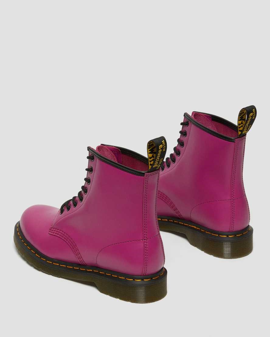 Dr Martens 1460 Smooth Leather Men's Ankle Boots Pink Smooth Leather | ILVKMF850