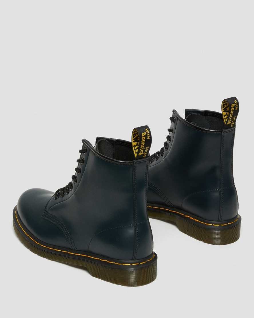 Dr Martens 1460 Smooth Leather Men's Lace Up Boots Navy Smooth Leather | EIHWGZ851