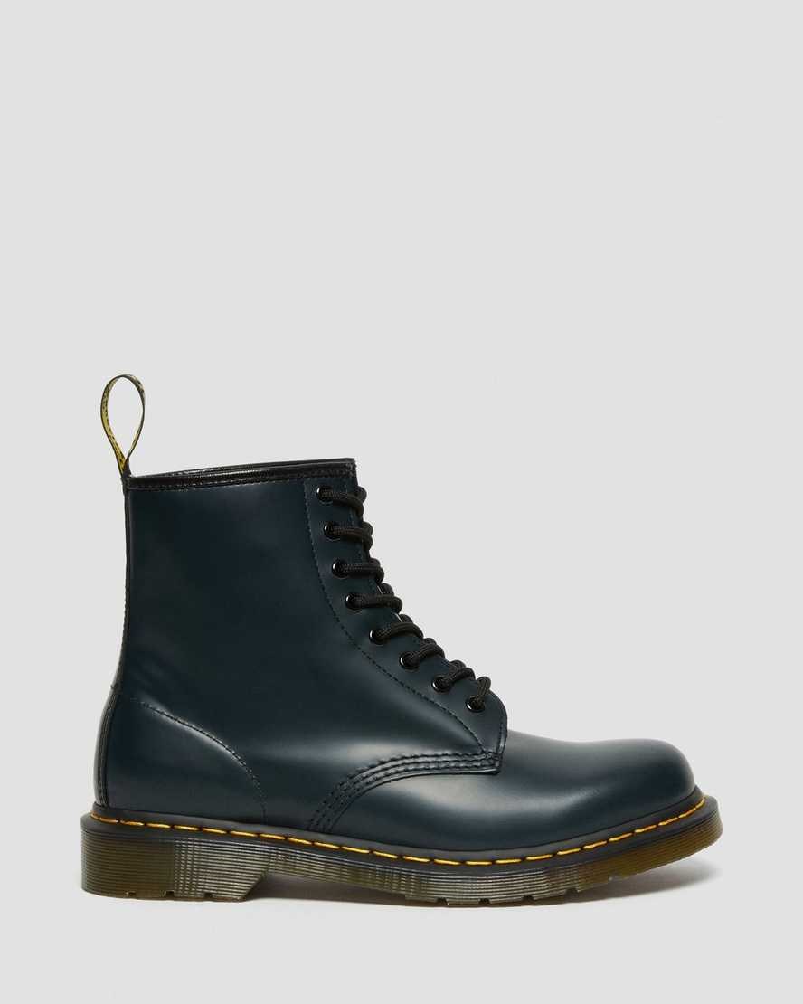 Dr Martens 1460 Smooth Leather Men's Lace Up Boots Navy Smooth Leather | EIHWGZ851