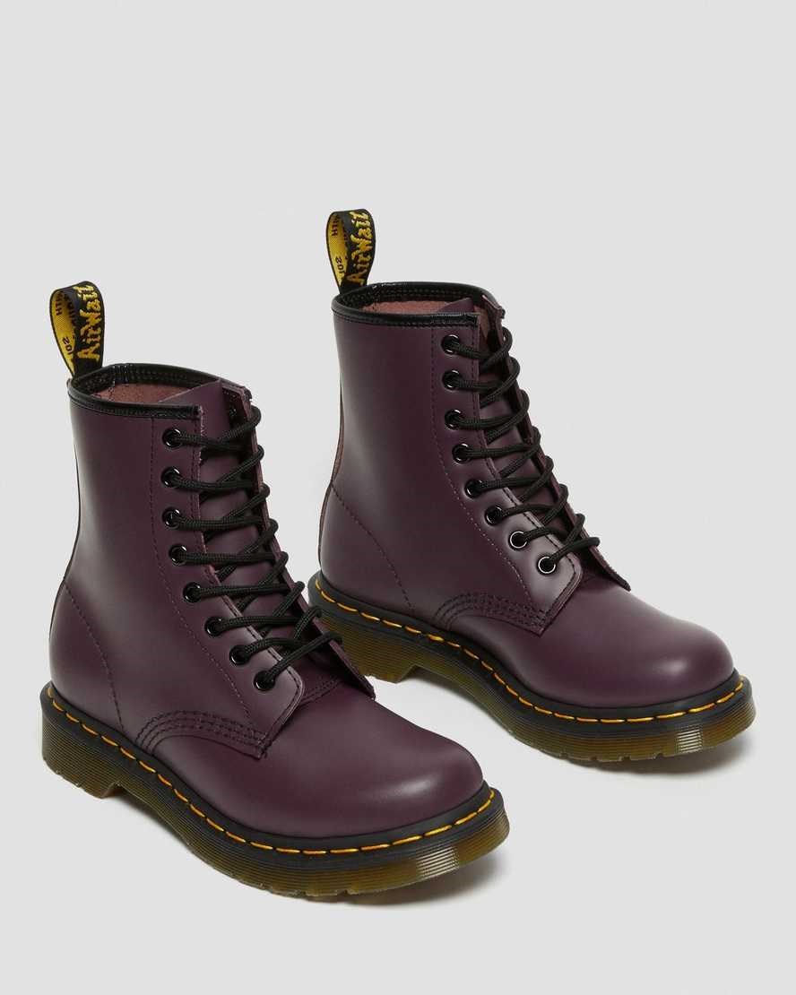 Dr Martens 1460 Smooth Leather Women's Lace Up Boots Purple Smooth Leather | DBXSQG340